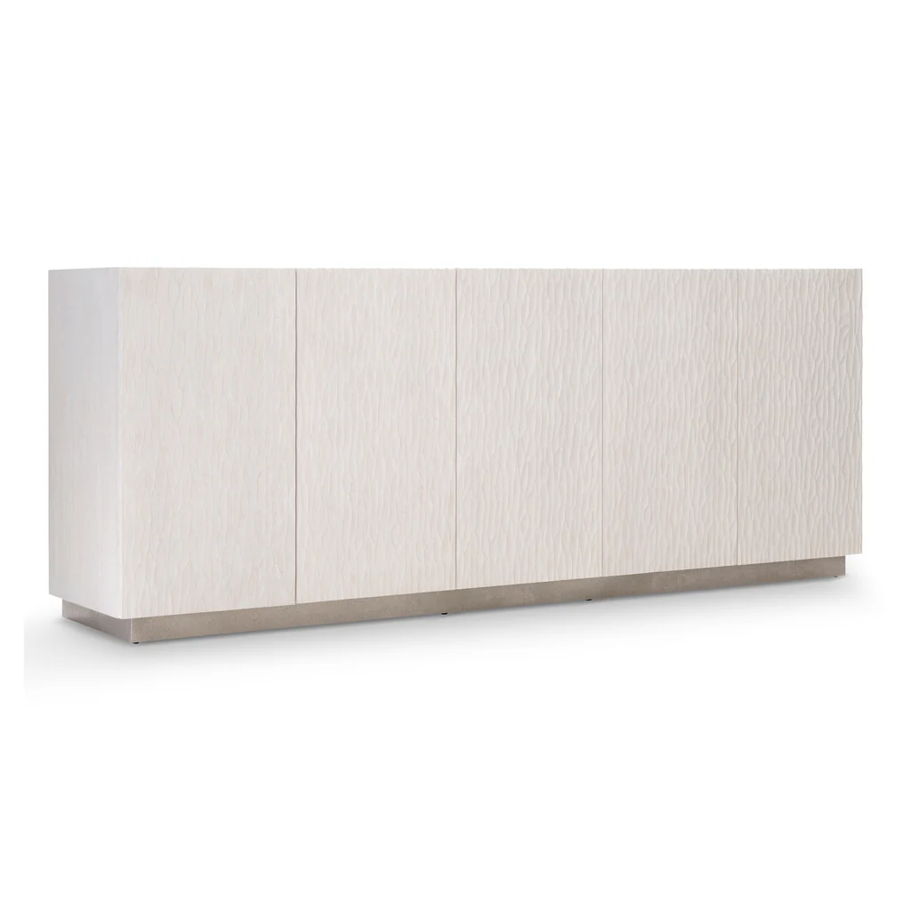 Credenza Office Storage - Современная белая тумба-креденца для телевизора с