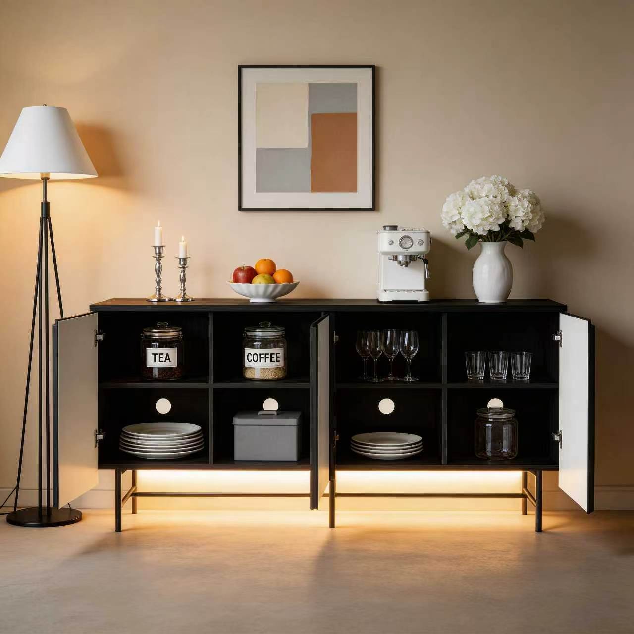 Большой рифленый буфет 68 дюйм – обзор и цена Credenza Office Storage