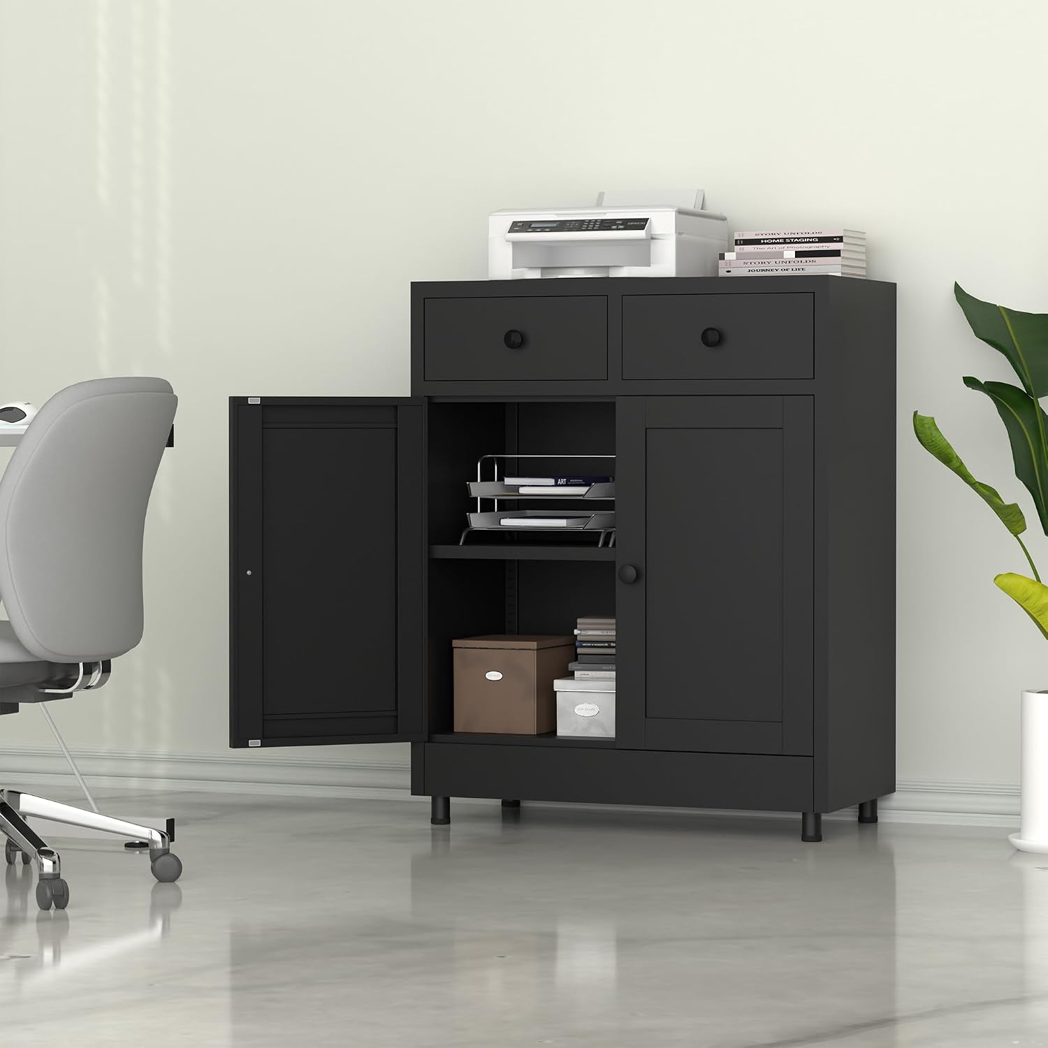 Металлический шкаф для хранени – обзор и цена Credenza Office Storage