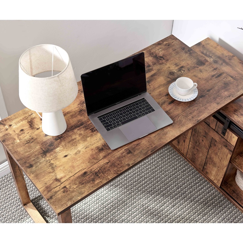 Угловой стол с тумбой для хран – обзор и цена Credenza Office Storage