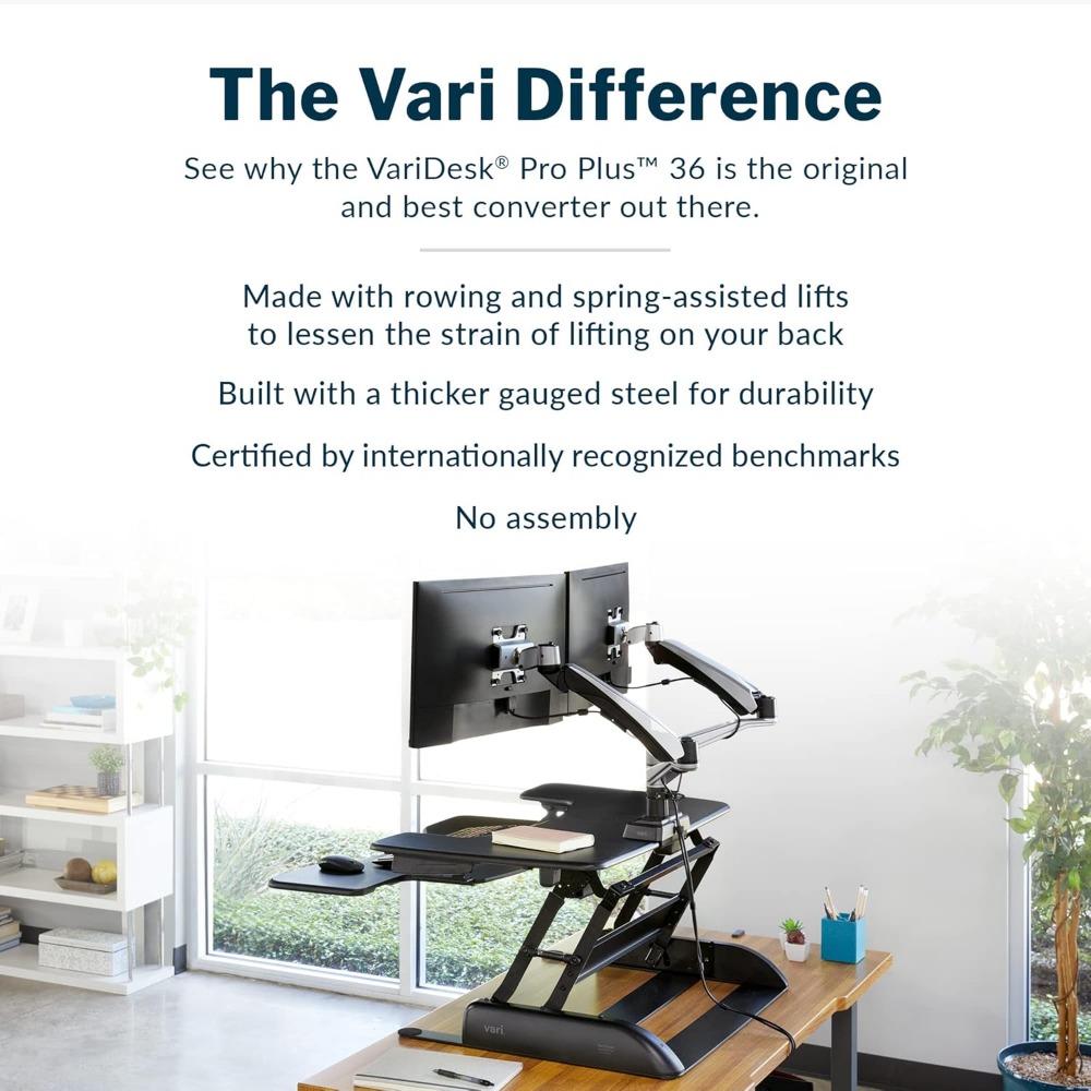 Desk Pro Plus 36, стоячий конв – обзор и цена Office Furniture Plus